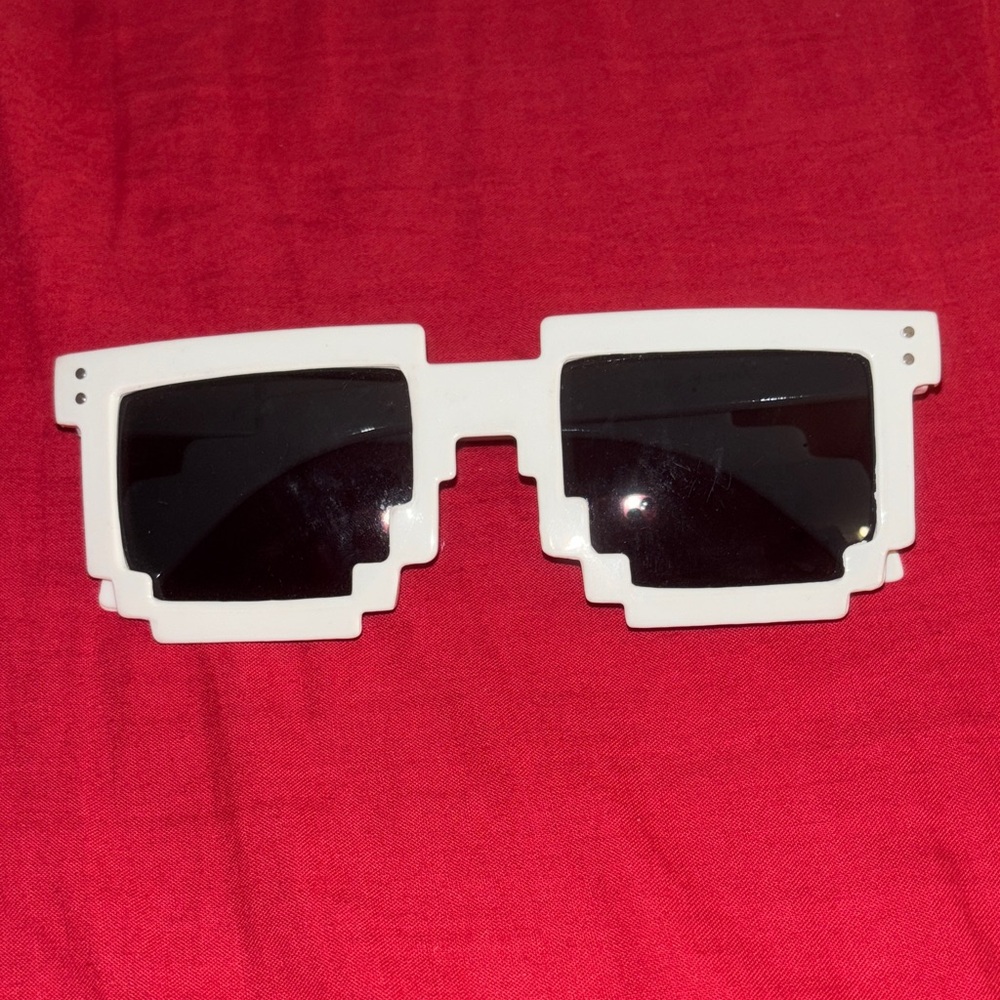White Pixelated Sunglasses